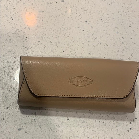 Tod's Sunglasses and Tan Leather Case